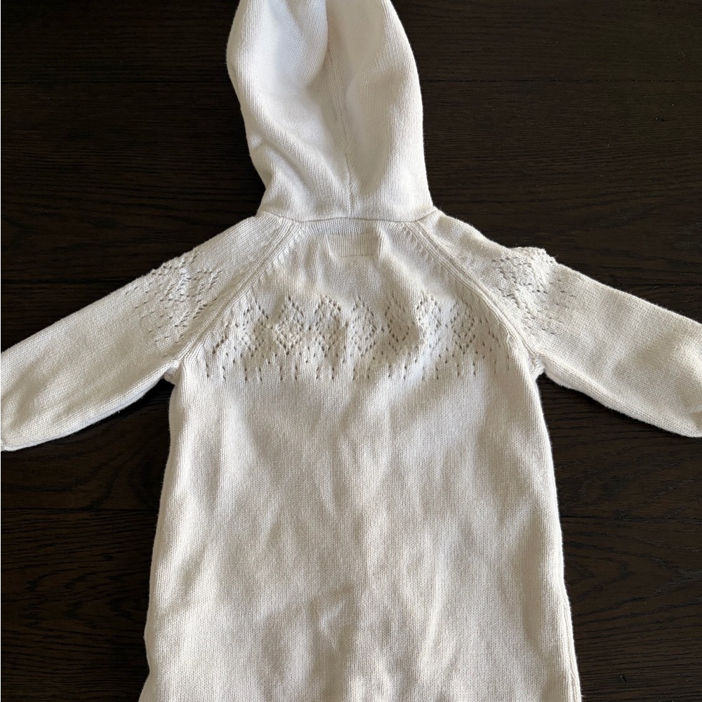 Little Planet by Carters Organic Baby Hooded Sweater Jumpsuit (9M) - Picture 7 of 7